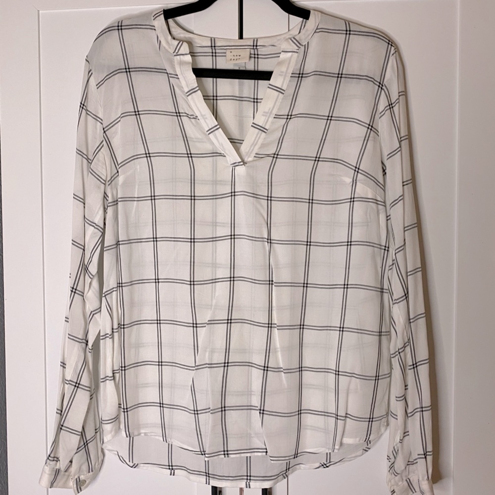 Plaid Blouse